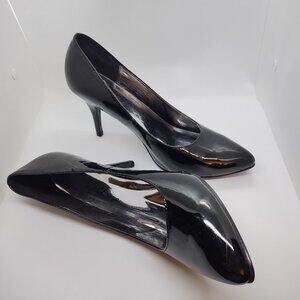 Ellie Shoes Women's | Black Patent Closed Toe Heel | Size 13